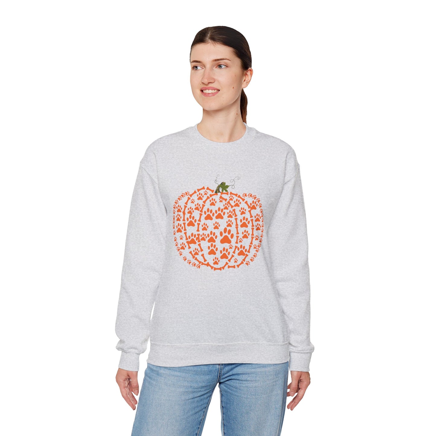 Pawprint Pumpkin Heavy Blend™ Sweatshirt