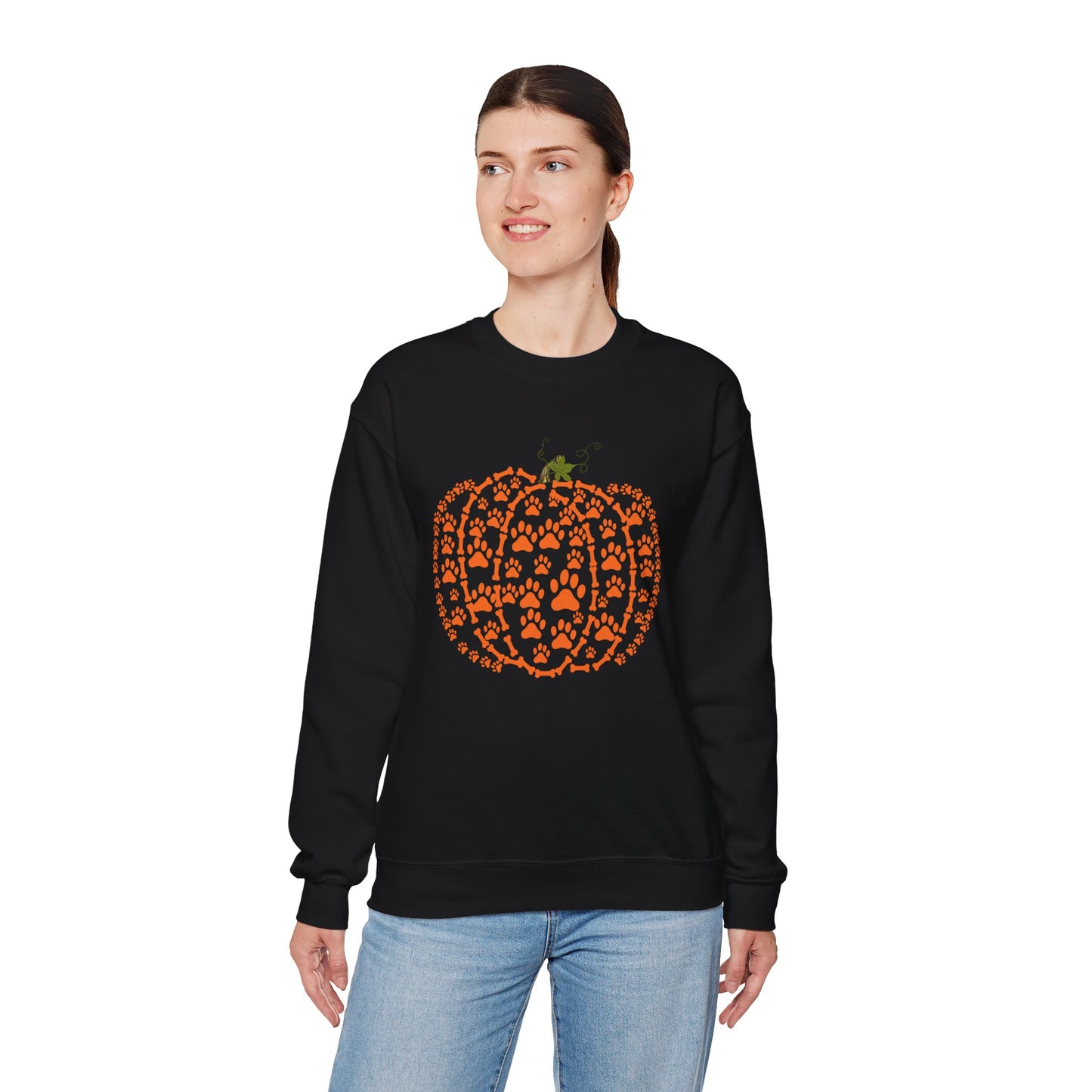 Pawprint Pumpkin Heavy Blend™ Sweatshirt