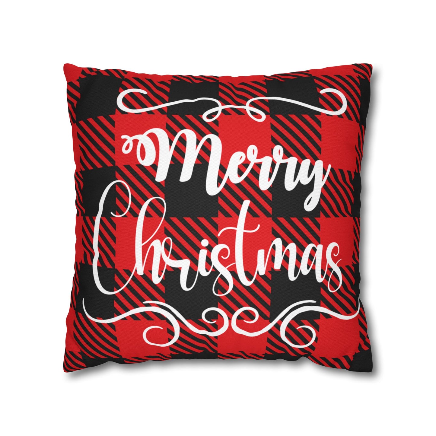 Christmas | "Merry Christmas" Square Pillow Cover (Available in 14", 16", 18", and 20")