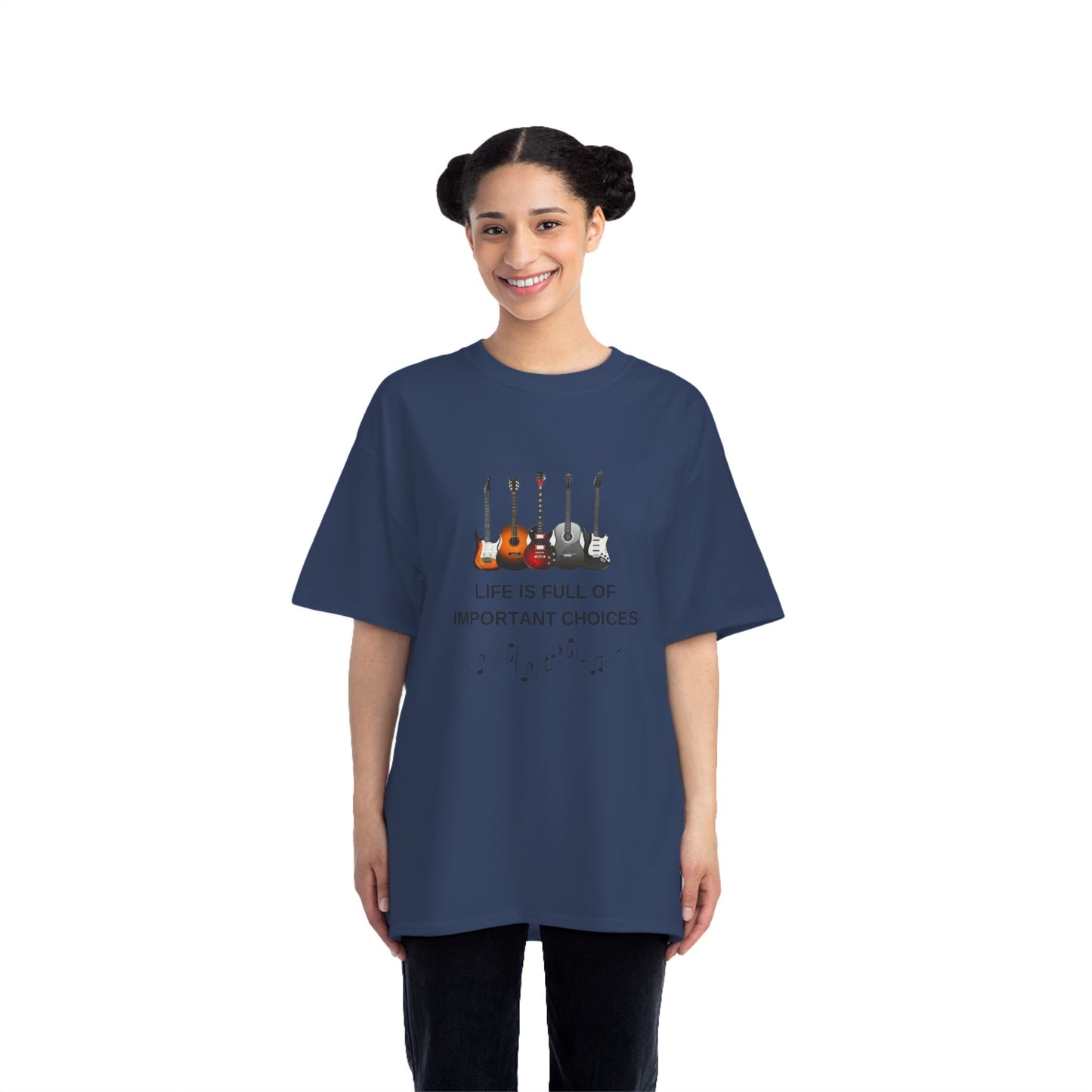 Life Is Full of Important Choices Guitar T-Shirt | Funny Music Shirt for Guitar Players