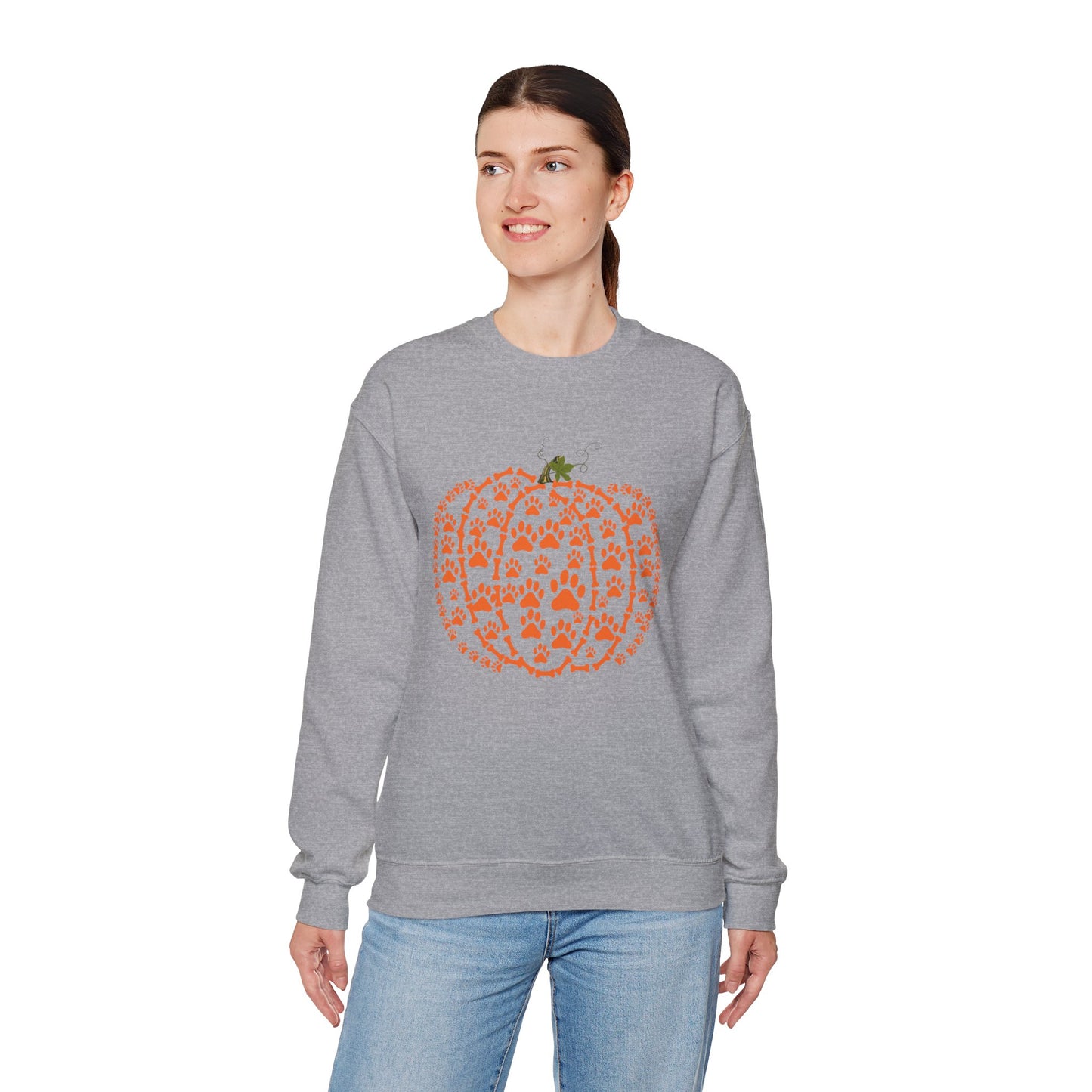 Pawprint Pumpkin Heavy Blend™ Sweatshirt