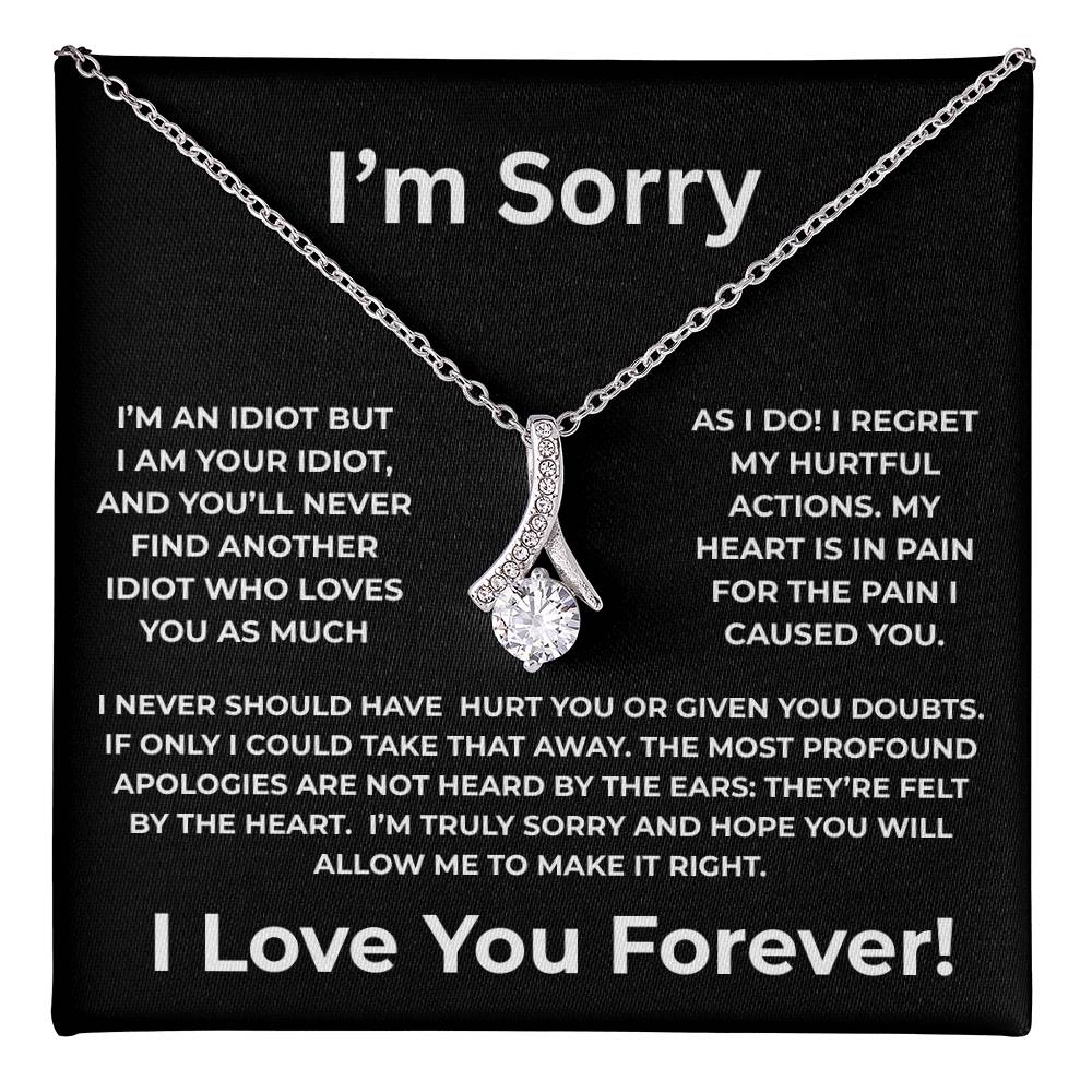 I'm Sorry - Alluring Beauty Necklace (Yellow & White Gold Variants)