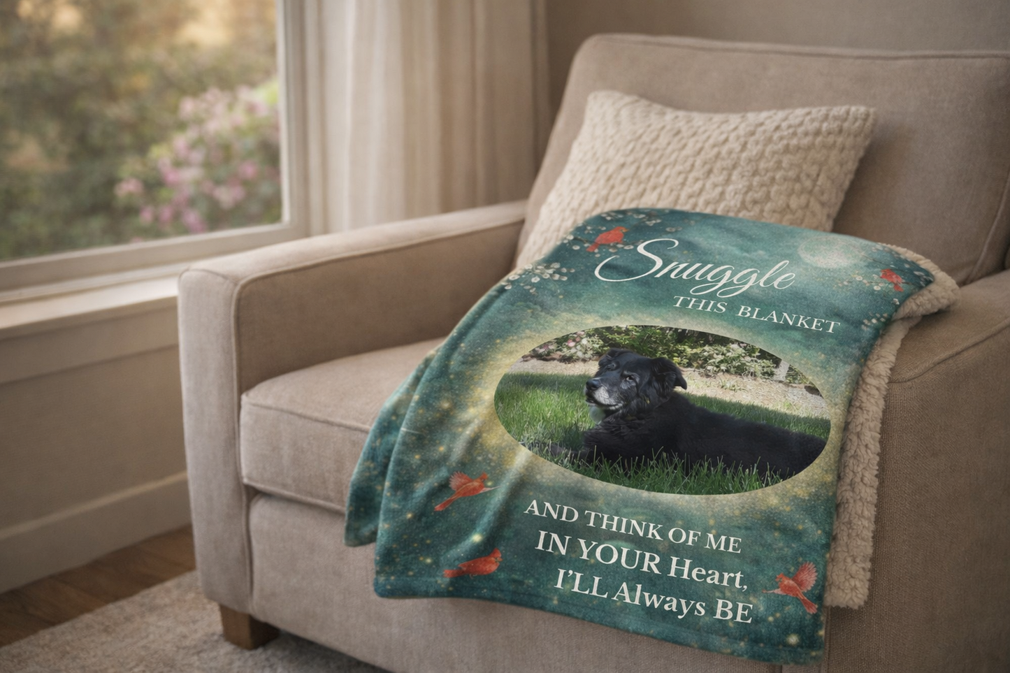 Personalized Pet Memorial Blanket - 50x60