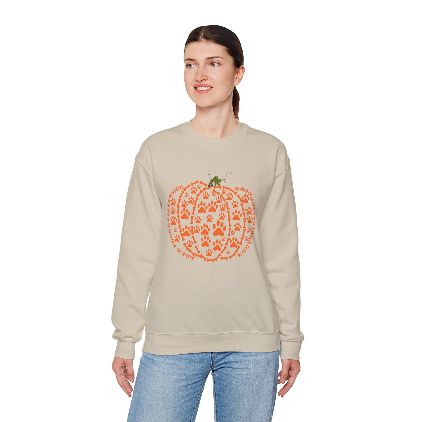 Pawprint Pumpkin Heavy Blend™ Sweatshirt