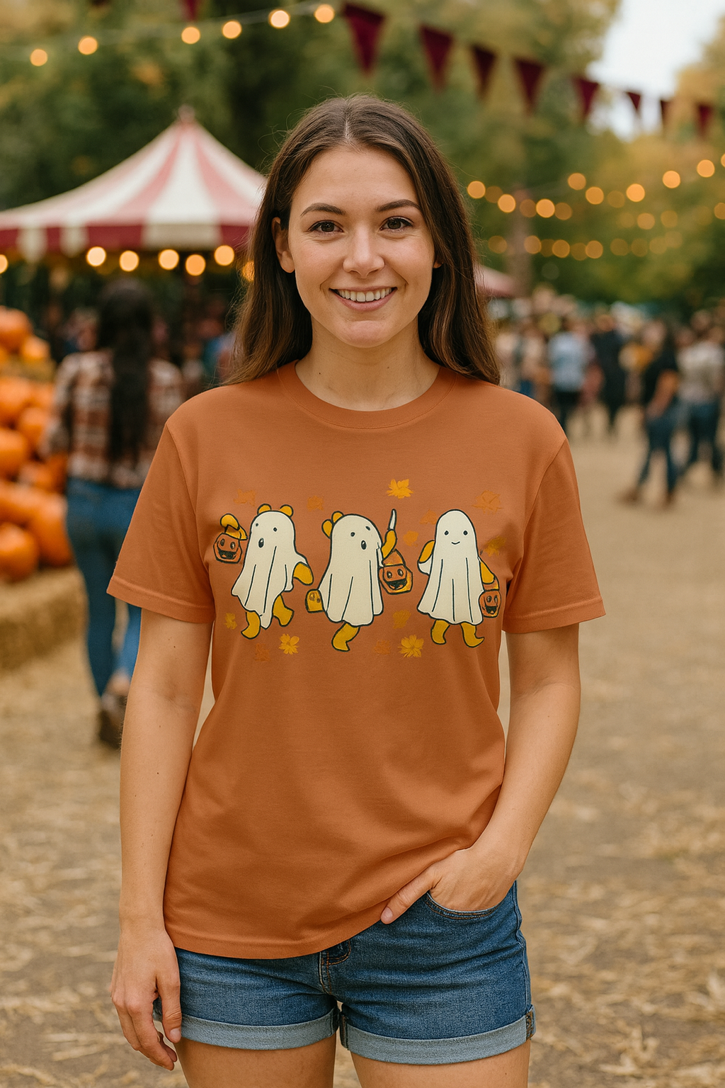 Comfort Colors® " Trick-or-Treat Teddybear Ghosts" Halloween T-shirt