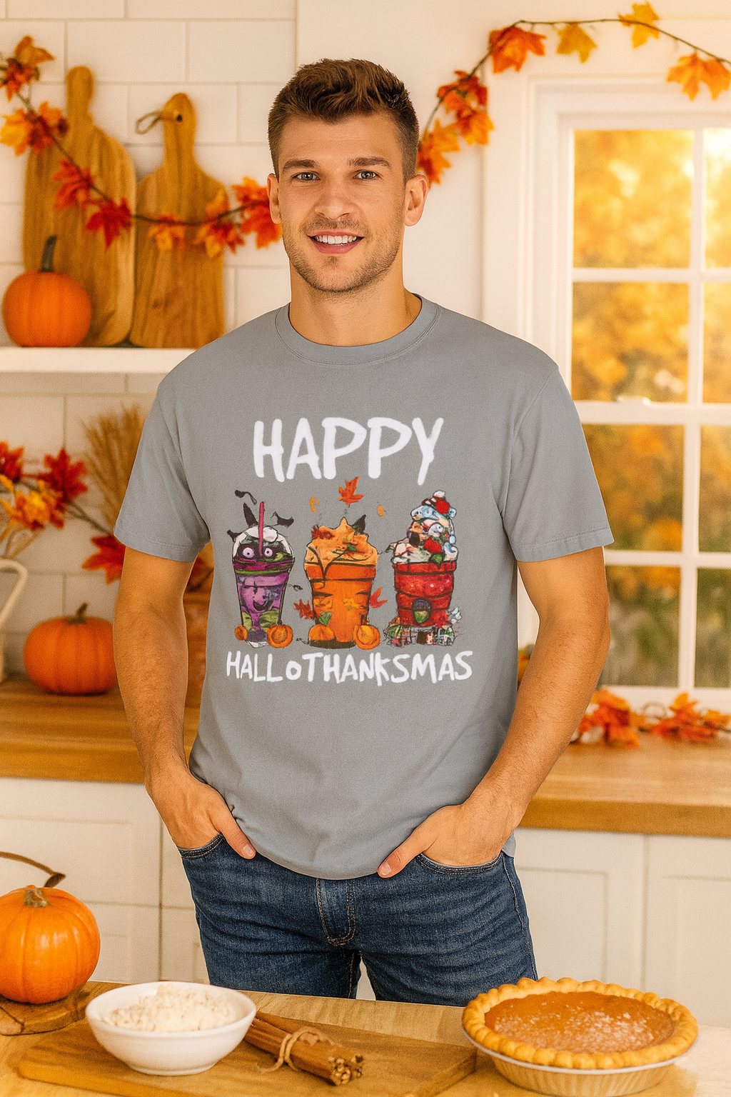Happy HallowThanksMas Comfort Colors® Unisex Tshirt