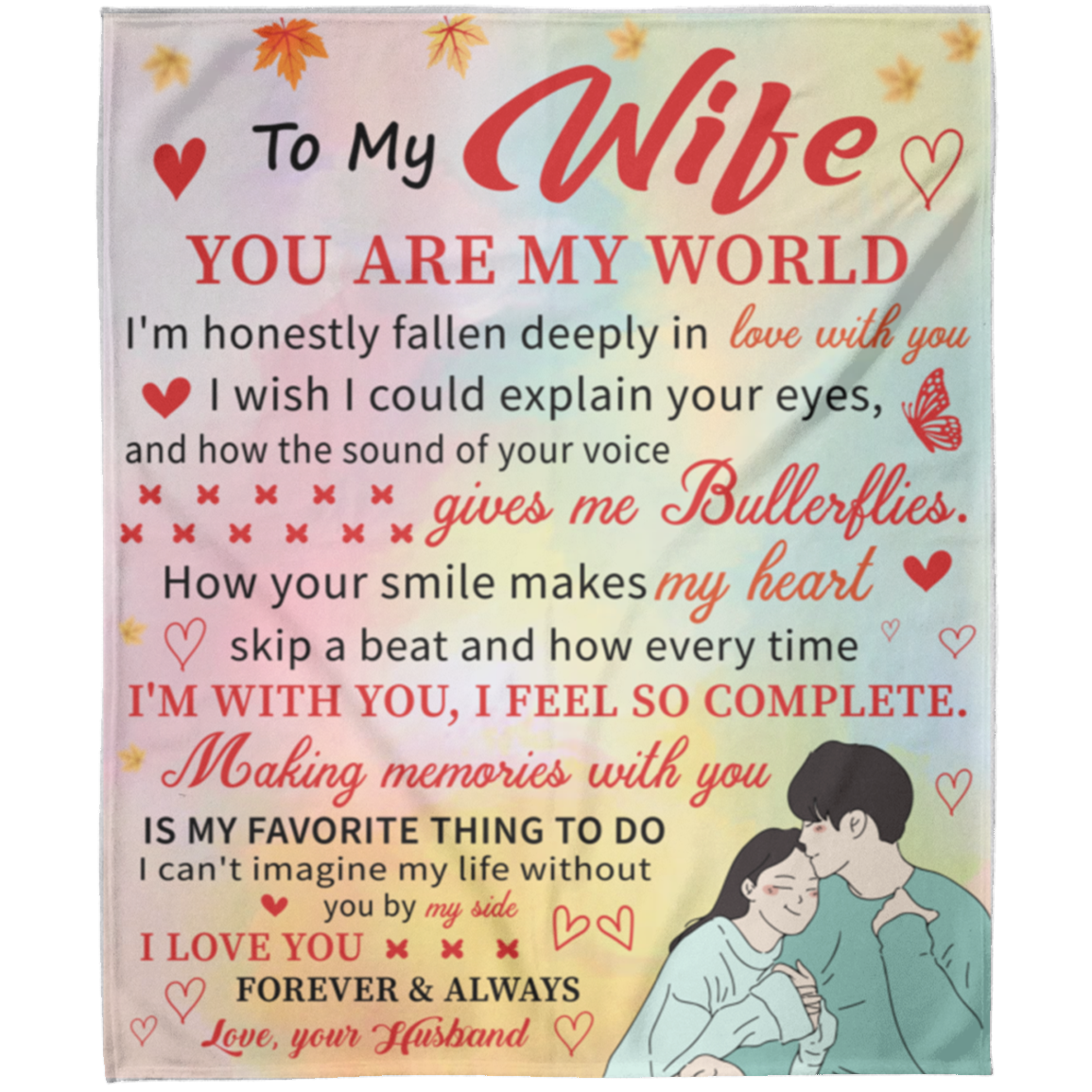 To My Wife | Arctic Fleece Blanket 50x60