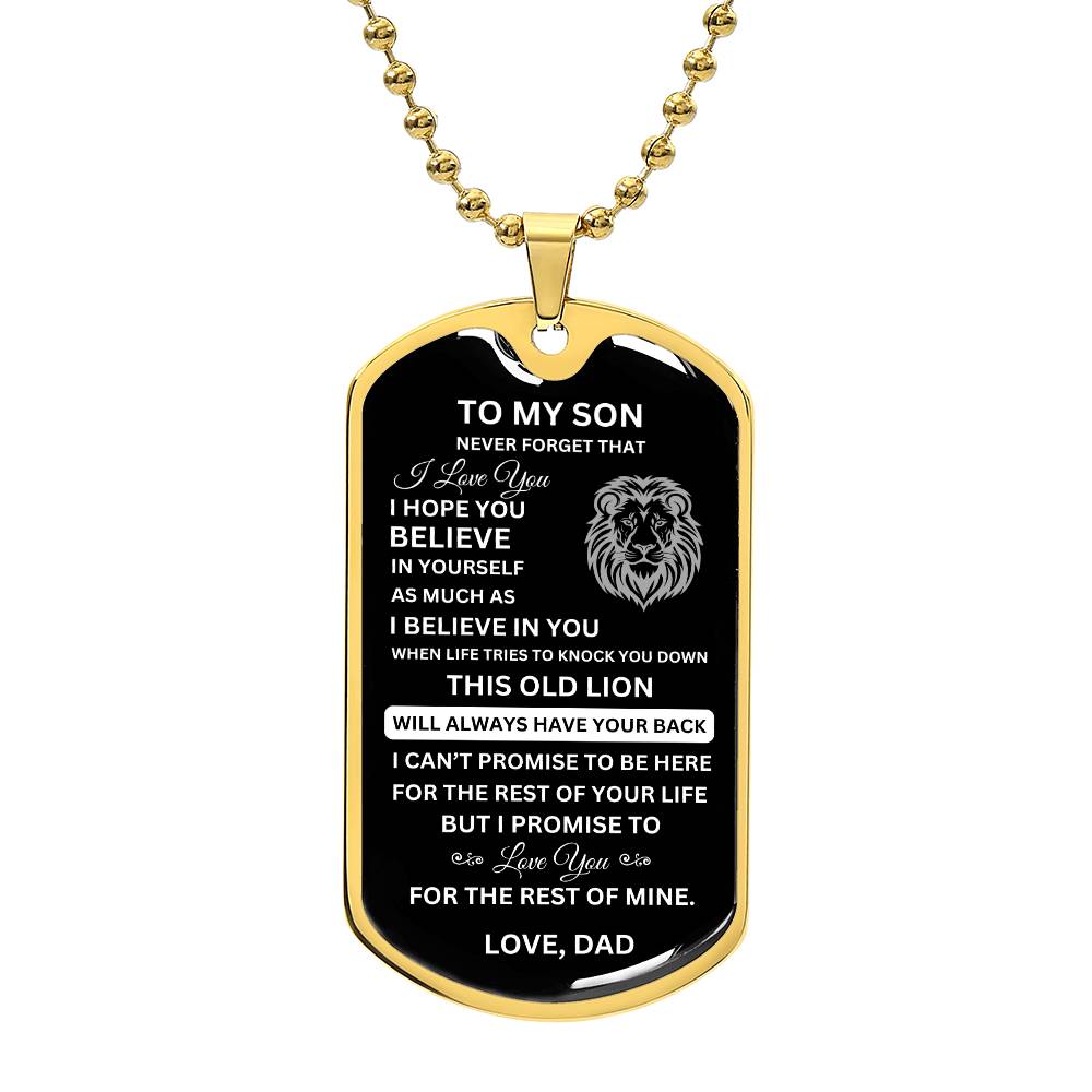TO MY SON | DOGTAG NECKLACE