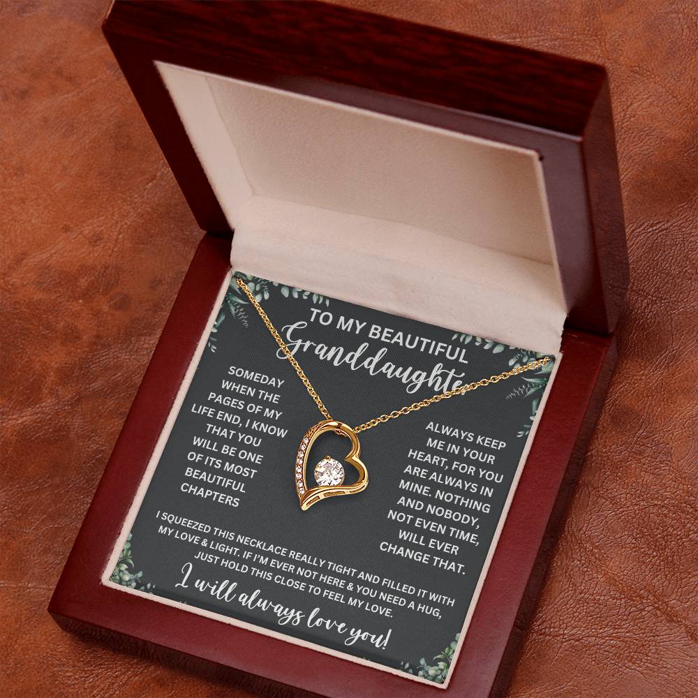 TO MY BEAUTIFUL GRANDDAUGHTER | GRANDDAUGHTER NECKLACE