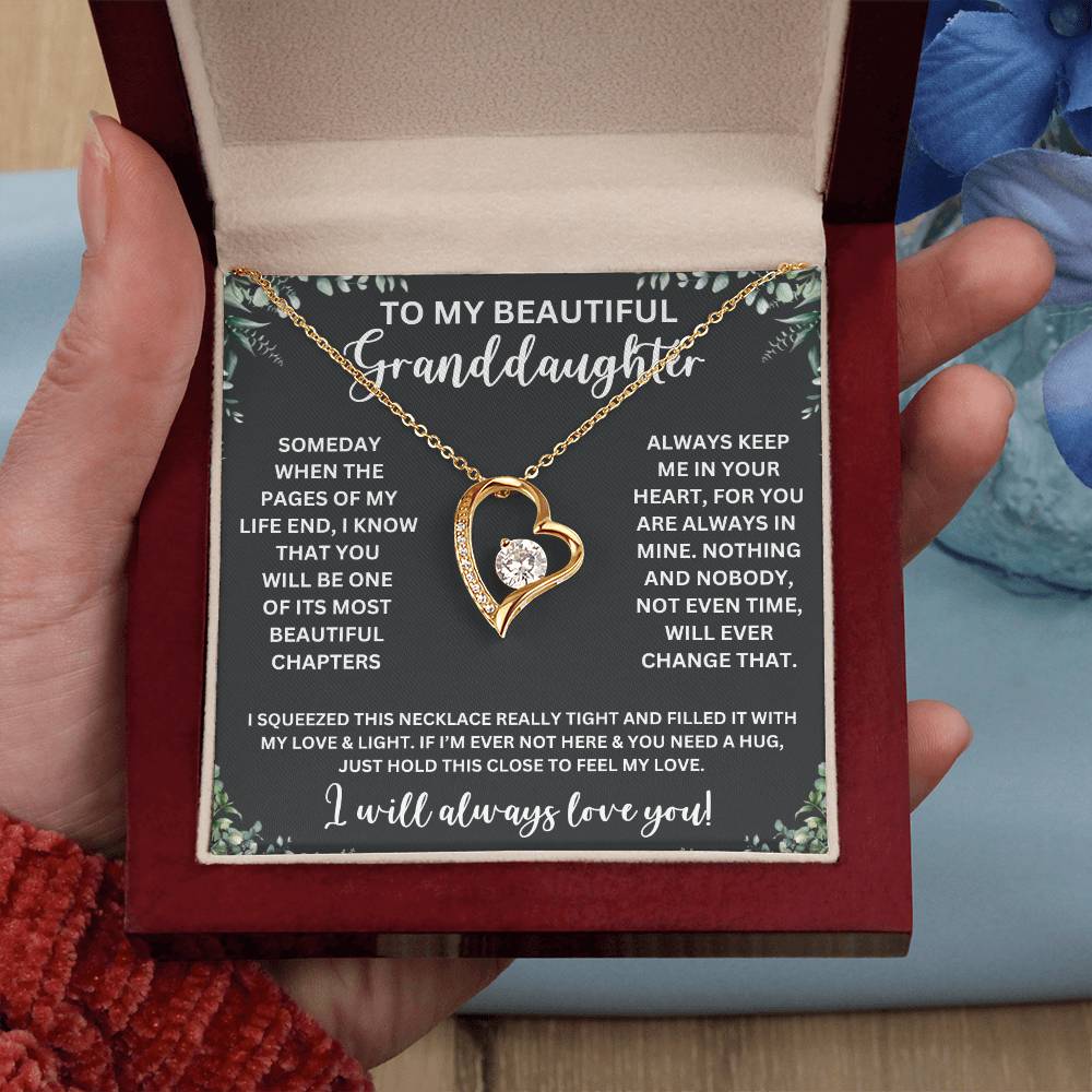 TO MY BEAUTIFUL GRANDDAUGHTER | GRANDDAUGHTER NECKLACE