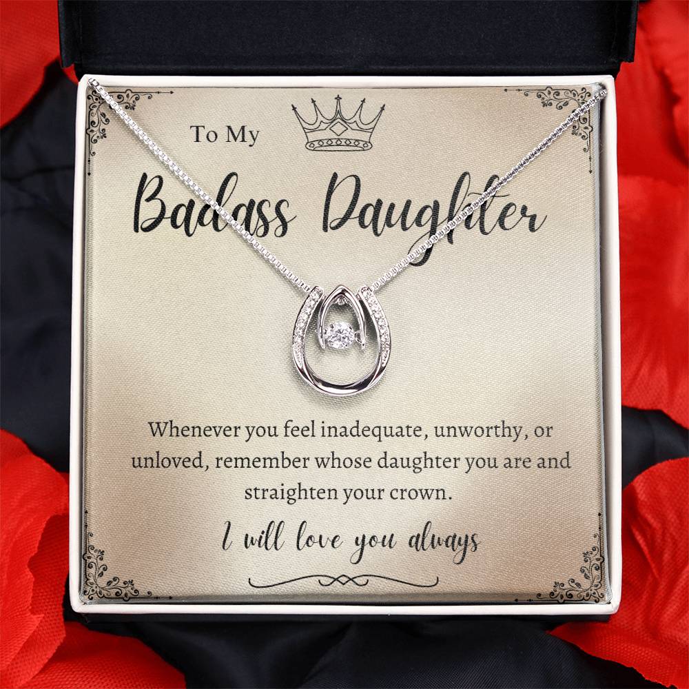 TO MY BADASS DAUGHTER | DAUGHTER NECKLACE