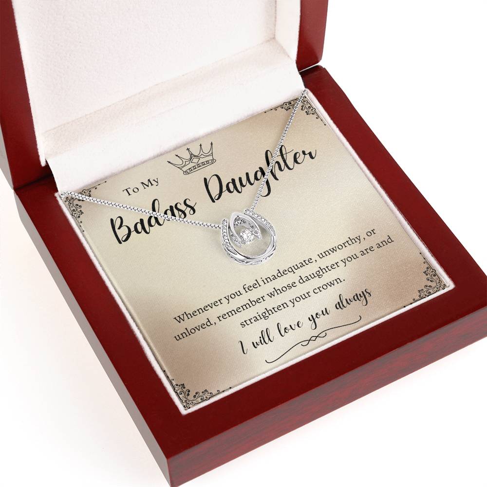 TO MY BADASS DAUGHTER | DAUGHTER NECKLACE