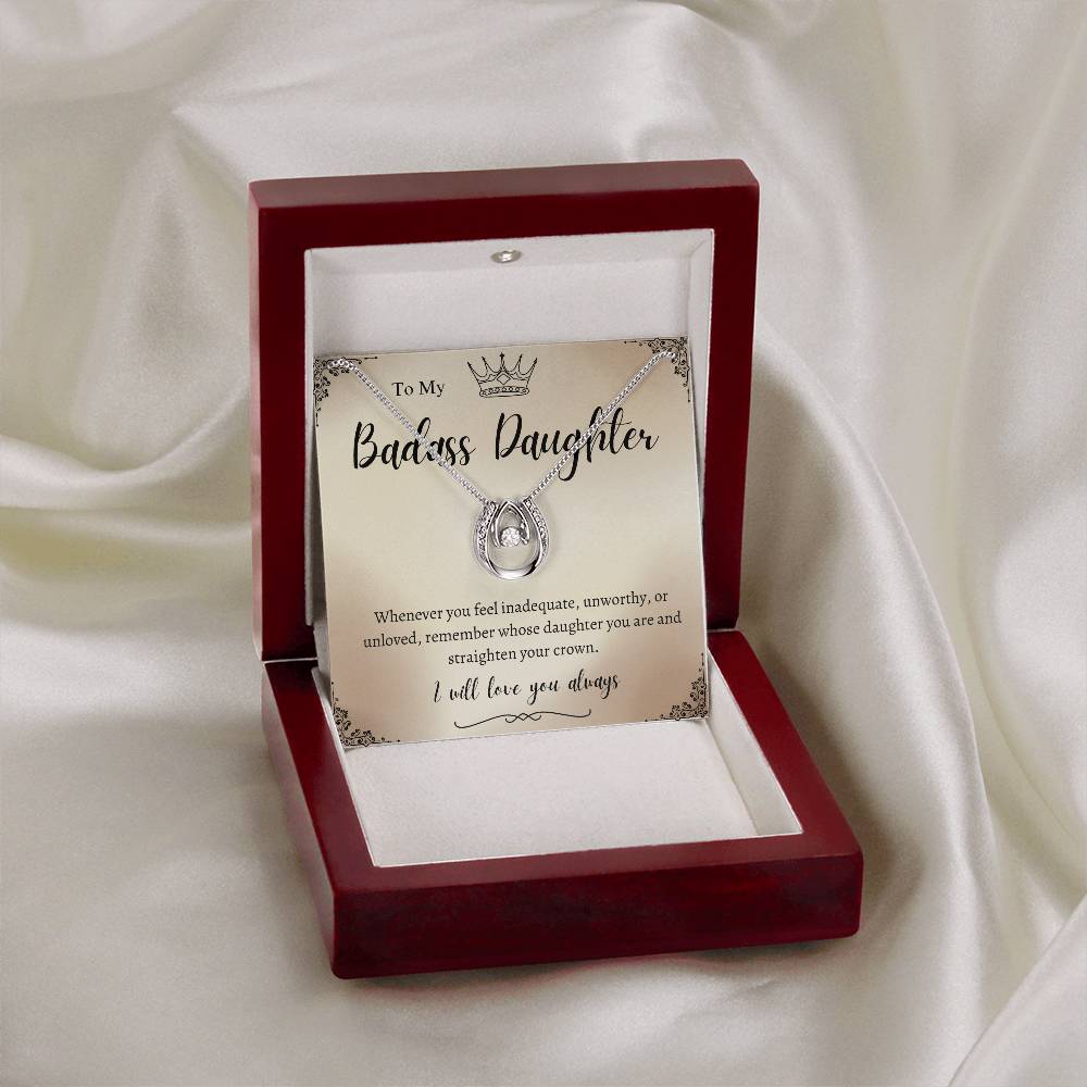 TO MY BADASS DAUGHTER | DAUGHTER NECKLACE