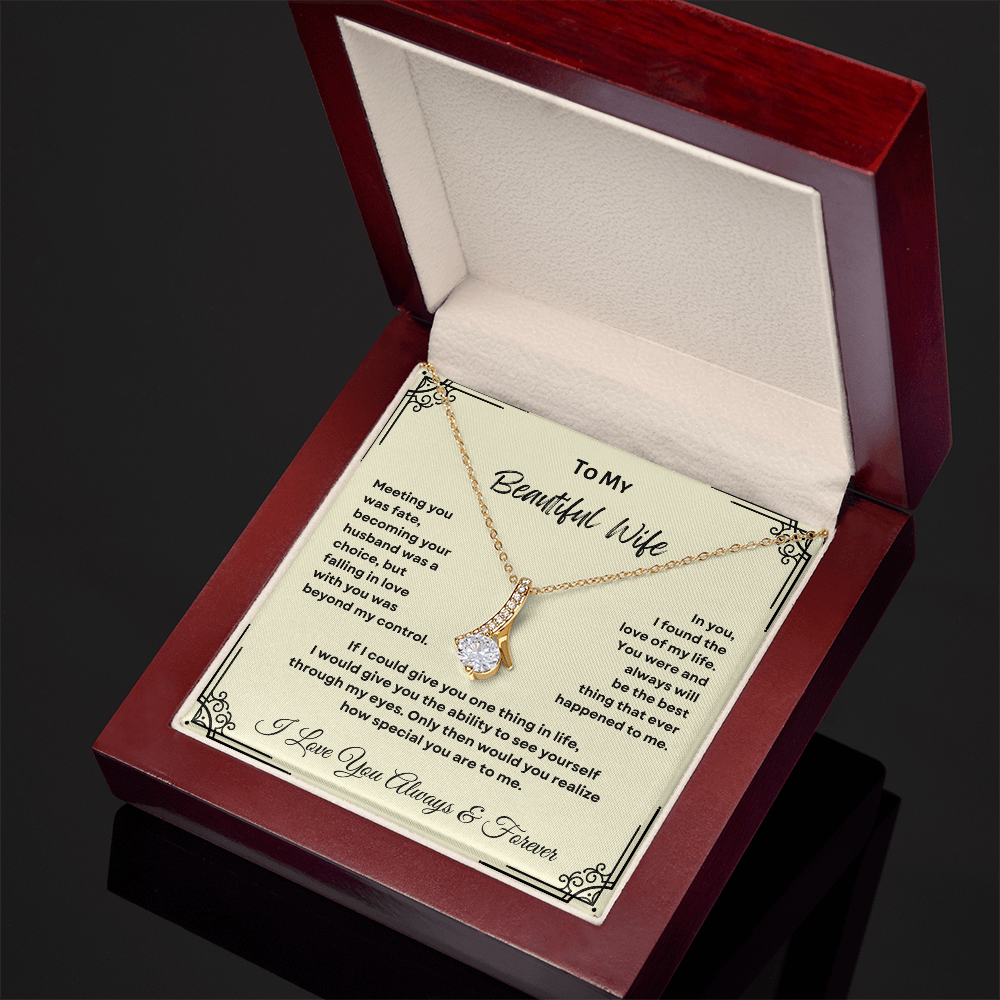 TO MY BEAUTIFUL WIFE | ALLURING BEAUTY NECKLACE