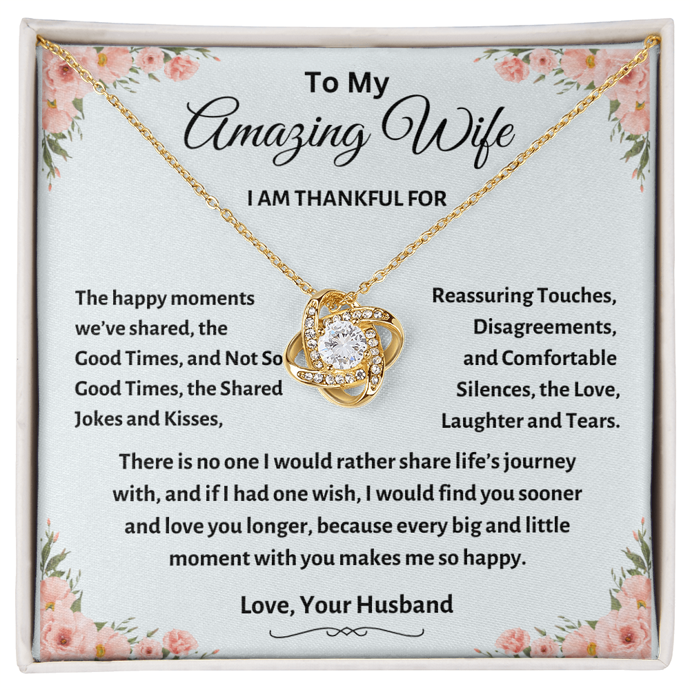 TO MY AMAZING WIFE | LOVE KNOT NECKLACE