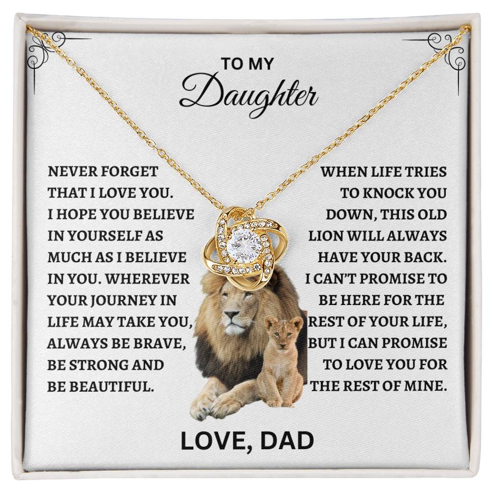 TO MY DAUGHTER | LOVE KNOT NECKLACE