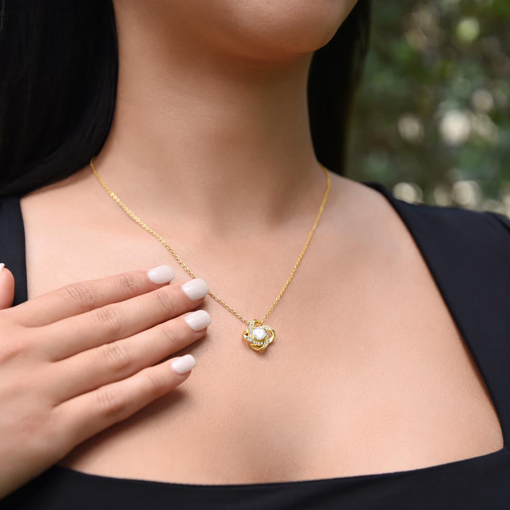 TO MY BEAUTIFUL WIFE | LOVE KNOT NECKLACE