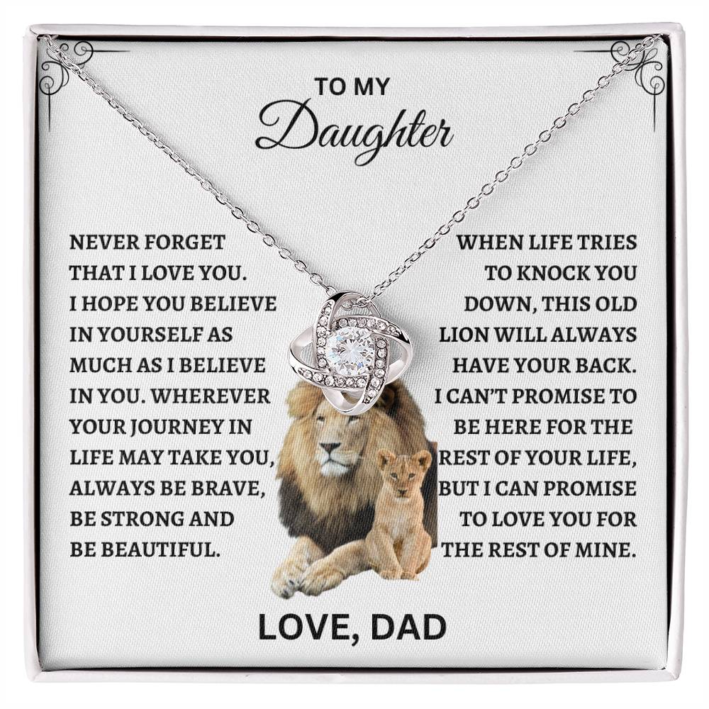 TO MY DAUGHTER | LOVE KNOT NECKLACE