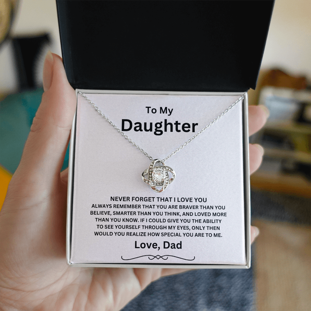 To My Daughter | Love Knot Necklace