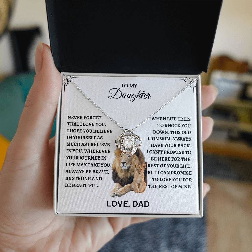 TO MY DAUGHTER | LOVE KNOT NECKLACE