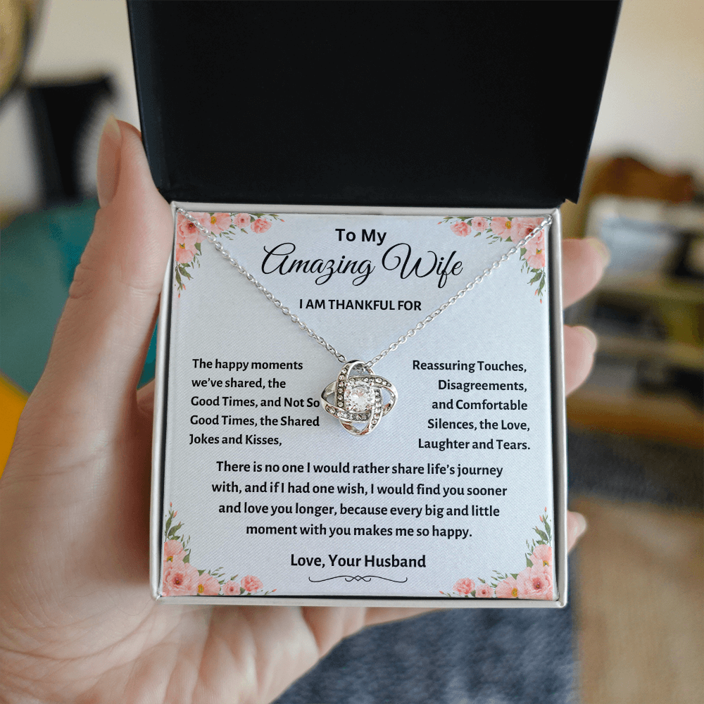 TO MY AMAZING WIFE | LOVE KNOT NECKLACE
