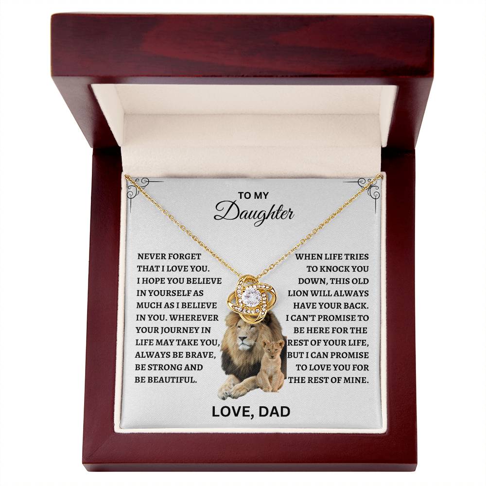 TO MY DAUGHTER | LOVE KNOT NECKLACE