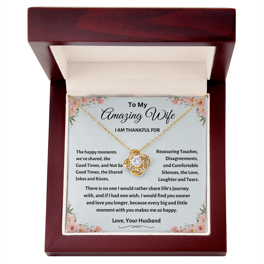 TO MY AMAZING WIFE | LOVE KNOT NECKLACE