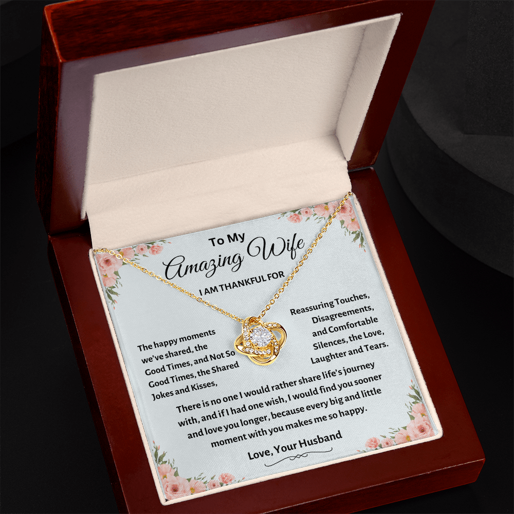 TO MY AMAZING WIFE | LOVE KNOT NECKLACE