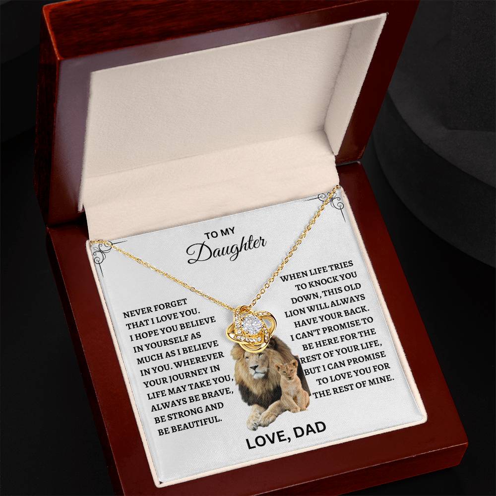TO MY DAUGHTER | LOVE KNOT NECKLACE