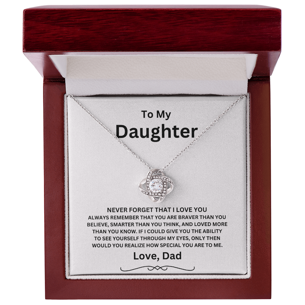 To My Daughter | Love Knot Necklace