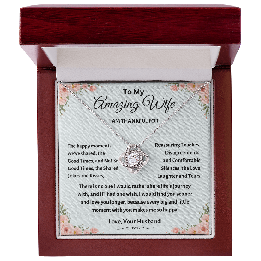 TO MY AMAZING WIFE | LOVE KNOT NECKLACE