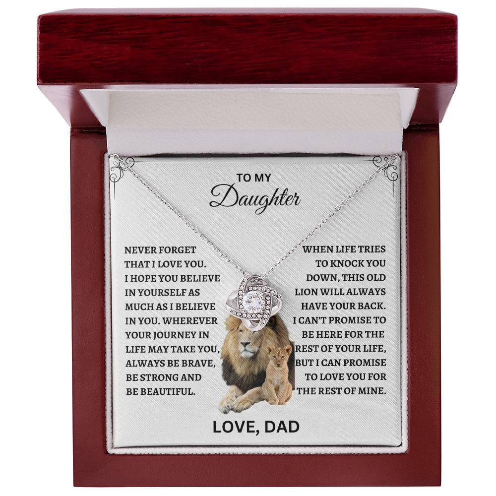 TO MY DAUGHTER | LOVE KNOT NECKLACE