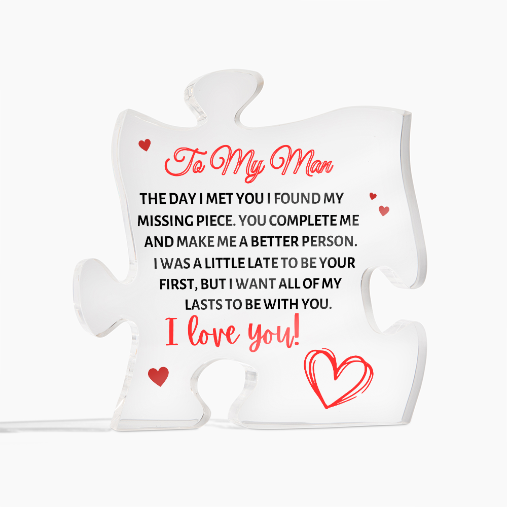 TO MY MAN | PUZZLE ACRYLIC