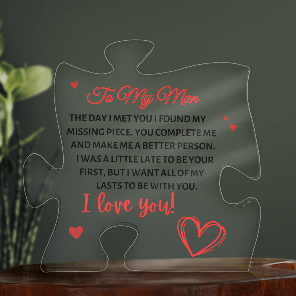 TO MY MAN | PUZZLE ACRYLIC