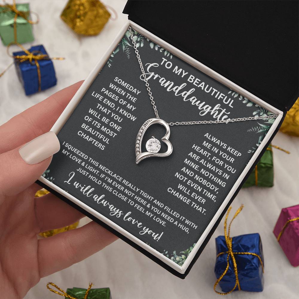 TO MY BEAUTIFUL GRANDDAUGHTER | GRANDDAUGHTER NECKLACE