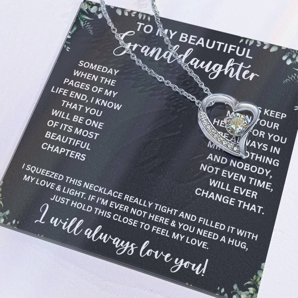 TO MY BEAUTIFUL GRANDDAUGHTER | GRANDDAUGHTER NECKLACE