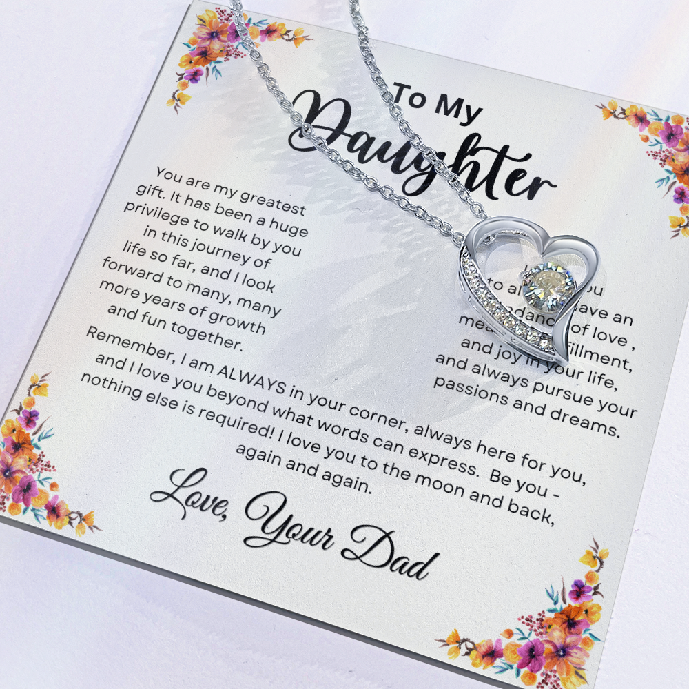 To My Daughter From Dad | Forever Love Necklace