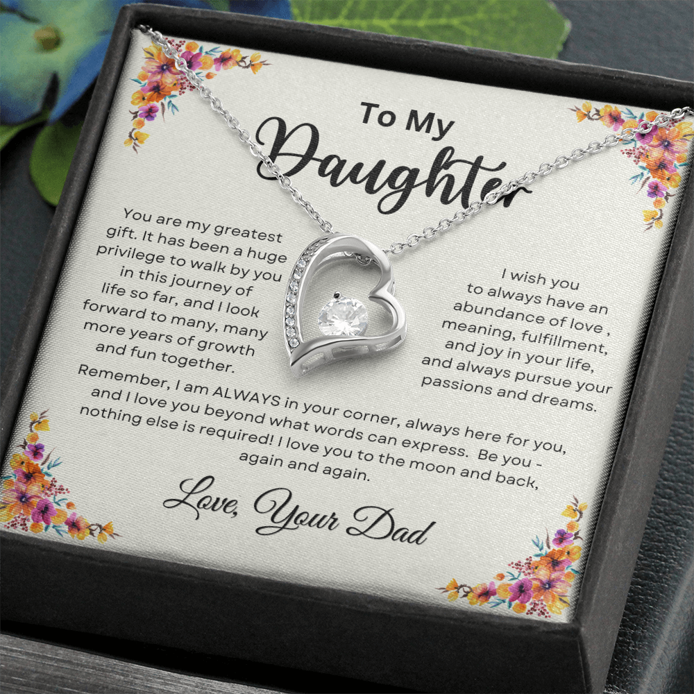 To My Daughter From Dad | Forever Love Necklace