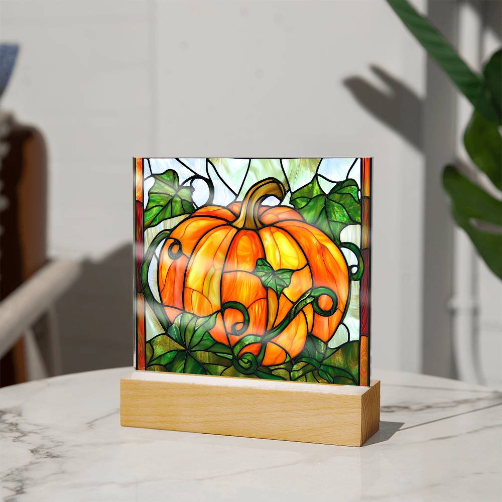Fall | Harvest Bounty Square Acrylic LED Light