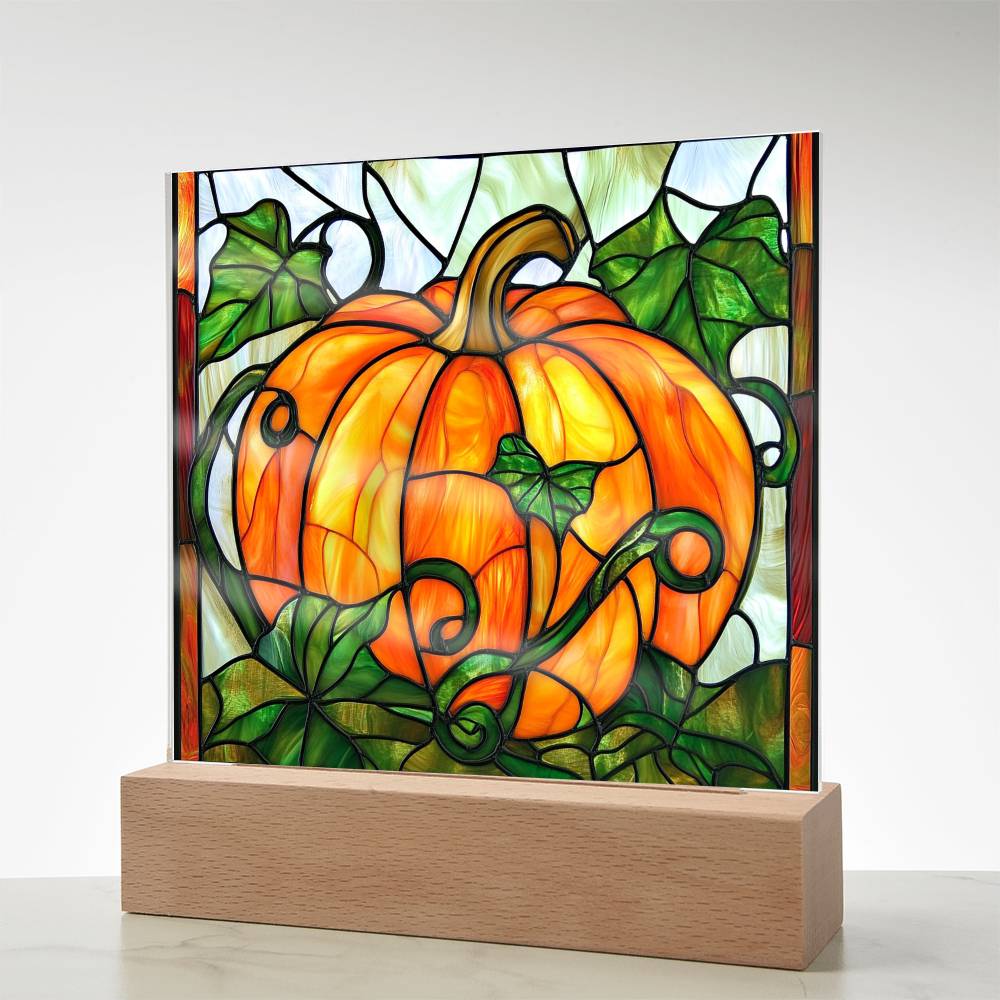Fall | Harvest Bounty Square Acrylic LED Light