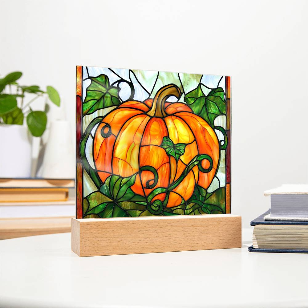 Fall | Harvest Bounty Square Acrylic LED Light