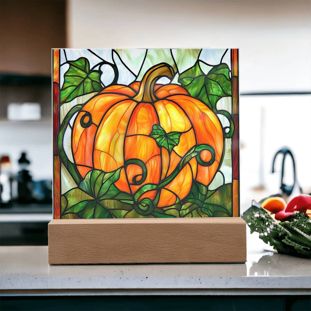 Fall | Harvest Bounty Square Acrylic LED Light