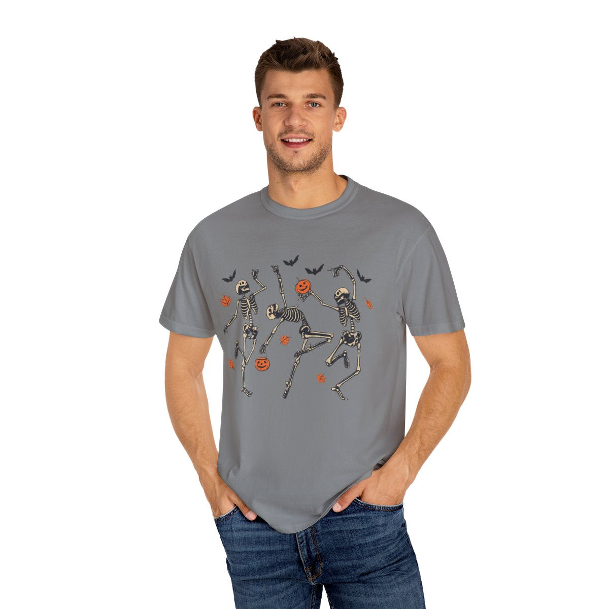 Comfort Colors Dancing Skeleton Trio Halloween T-Shirt