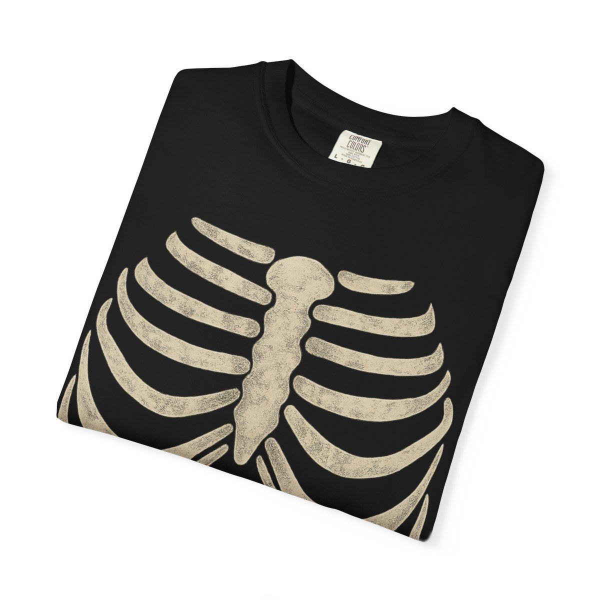 Comfort Colors® "Distressed Skeleton Ribcage" Halloween T-shirt