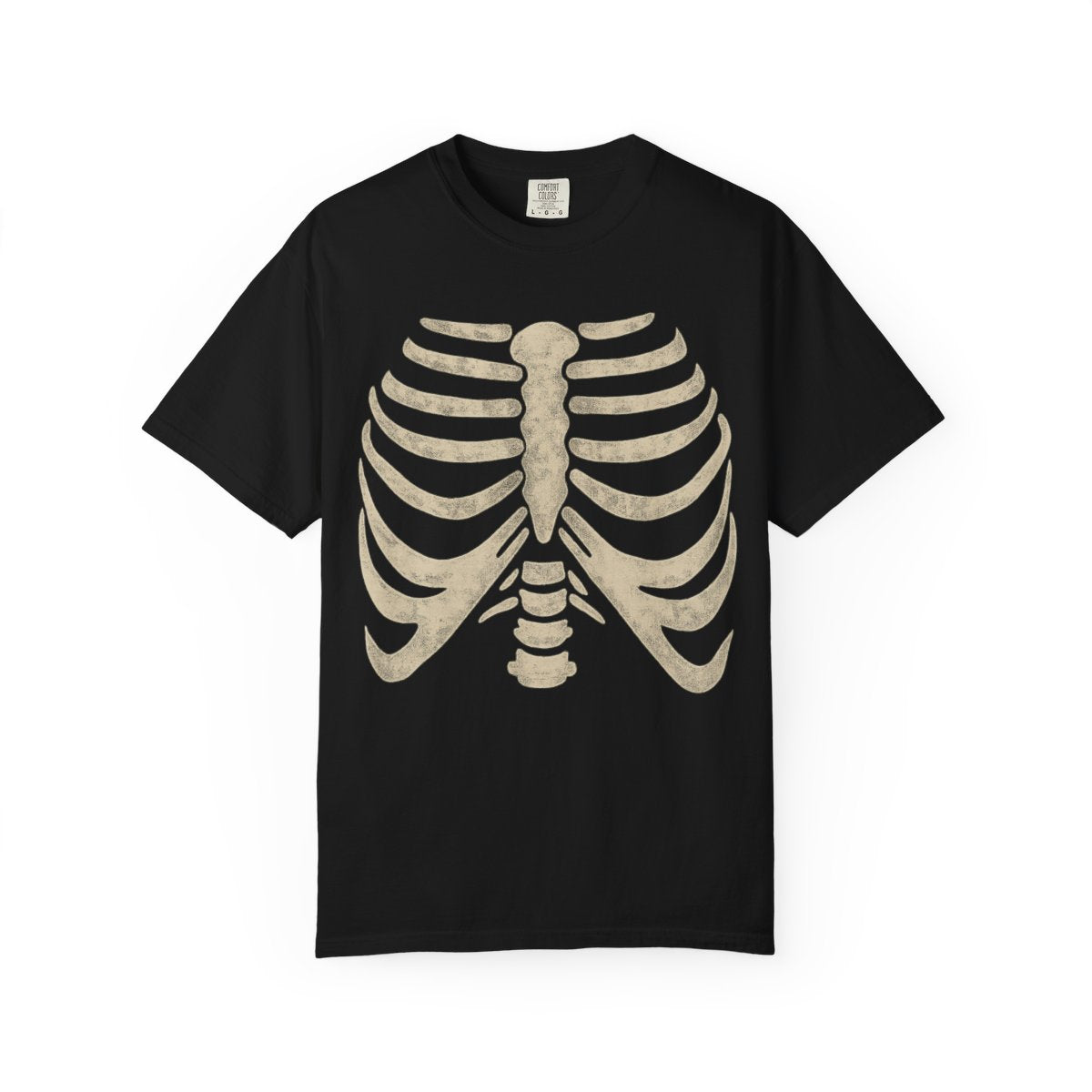 Comfort Colors® "Distressed Skeleton Ribcage" Halloween T-shirt