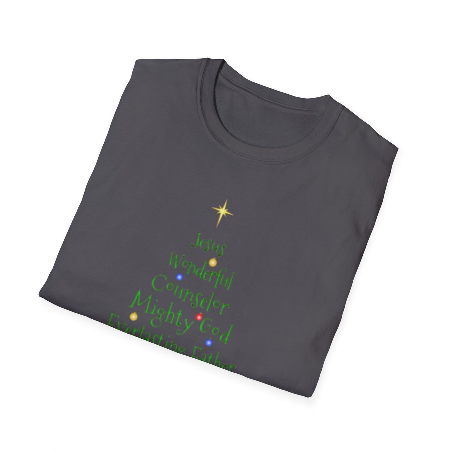 Christian Christmas Tree Names of Jesus T-Shirt