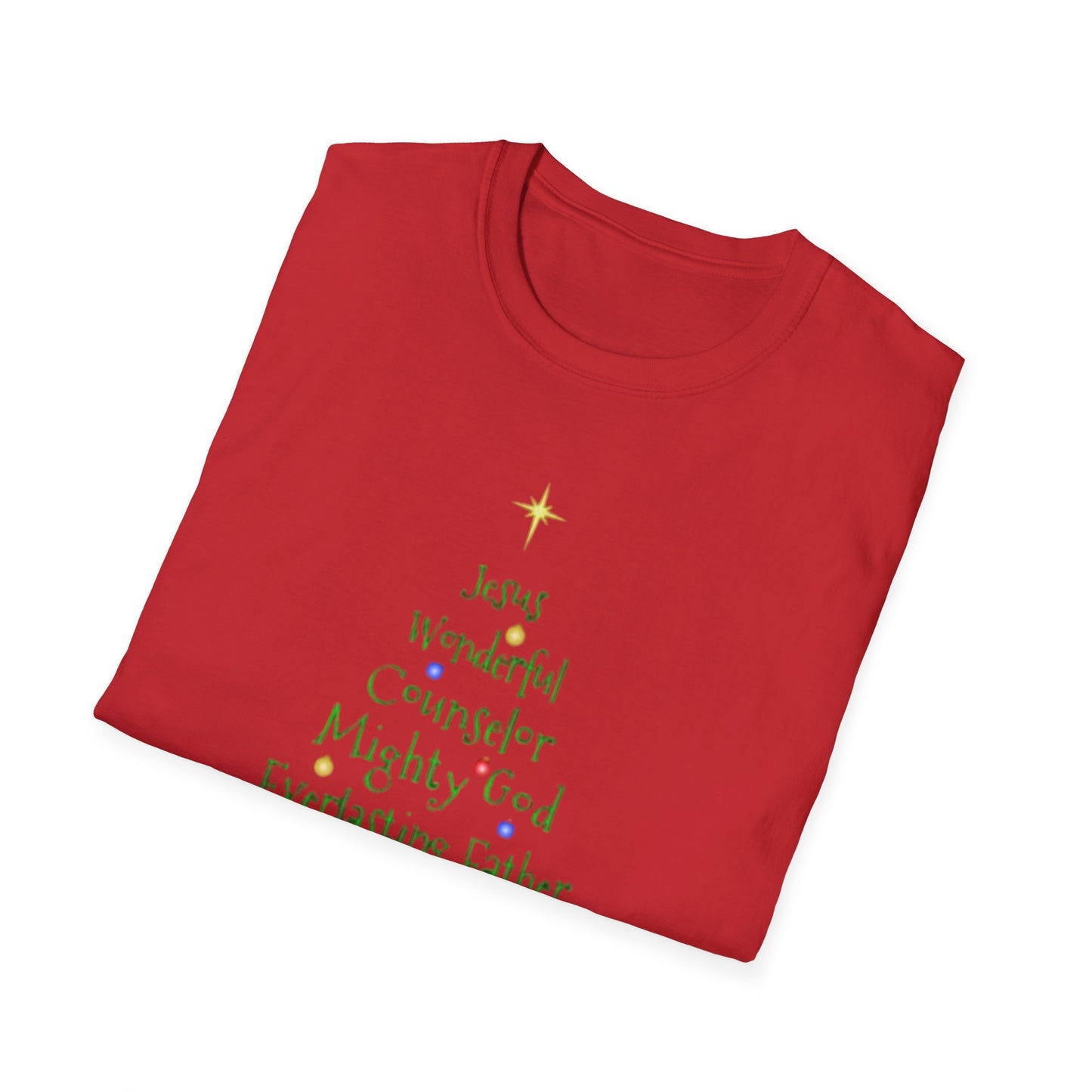 Christian Christmas Tree Names of Jesus T-Shirt