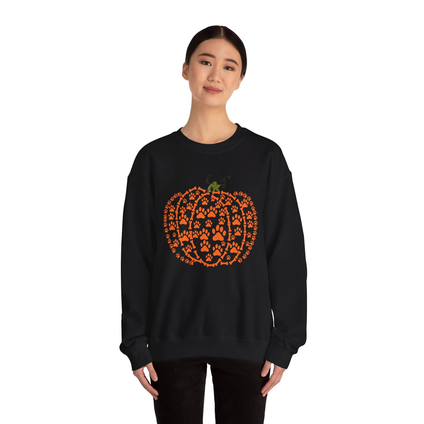 Pawprint Pumpkin Heavy Blend™ Sweatshirt