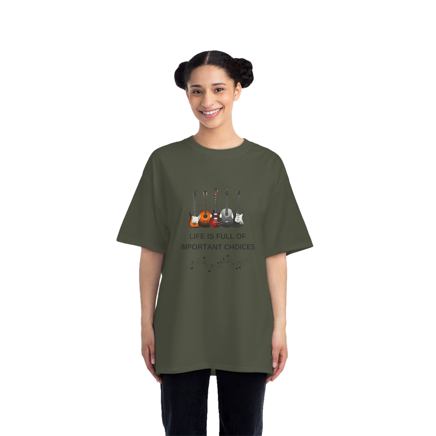 Life Is Full of Important Choices Guitar T-Shirt | Funny Music Shirt for Guitar Players