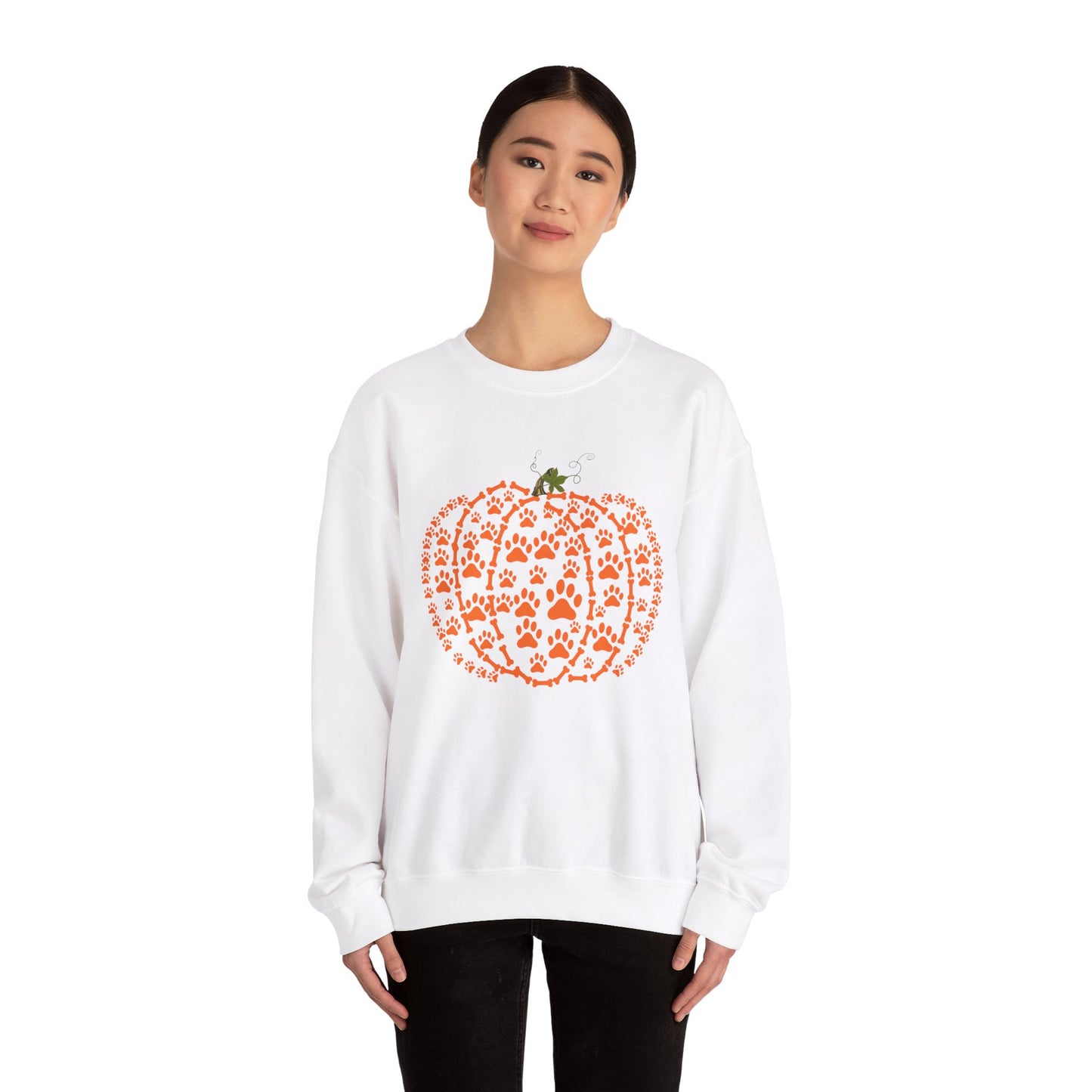 Pawprint Pumpkin Heavy Blend™ Sweatshirt